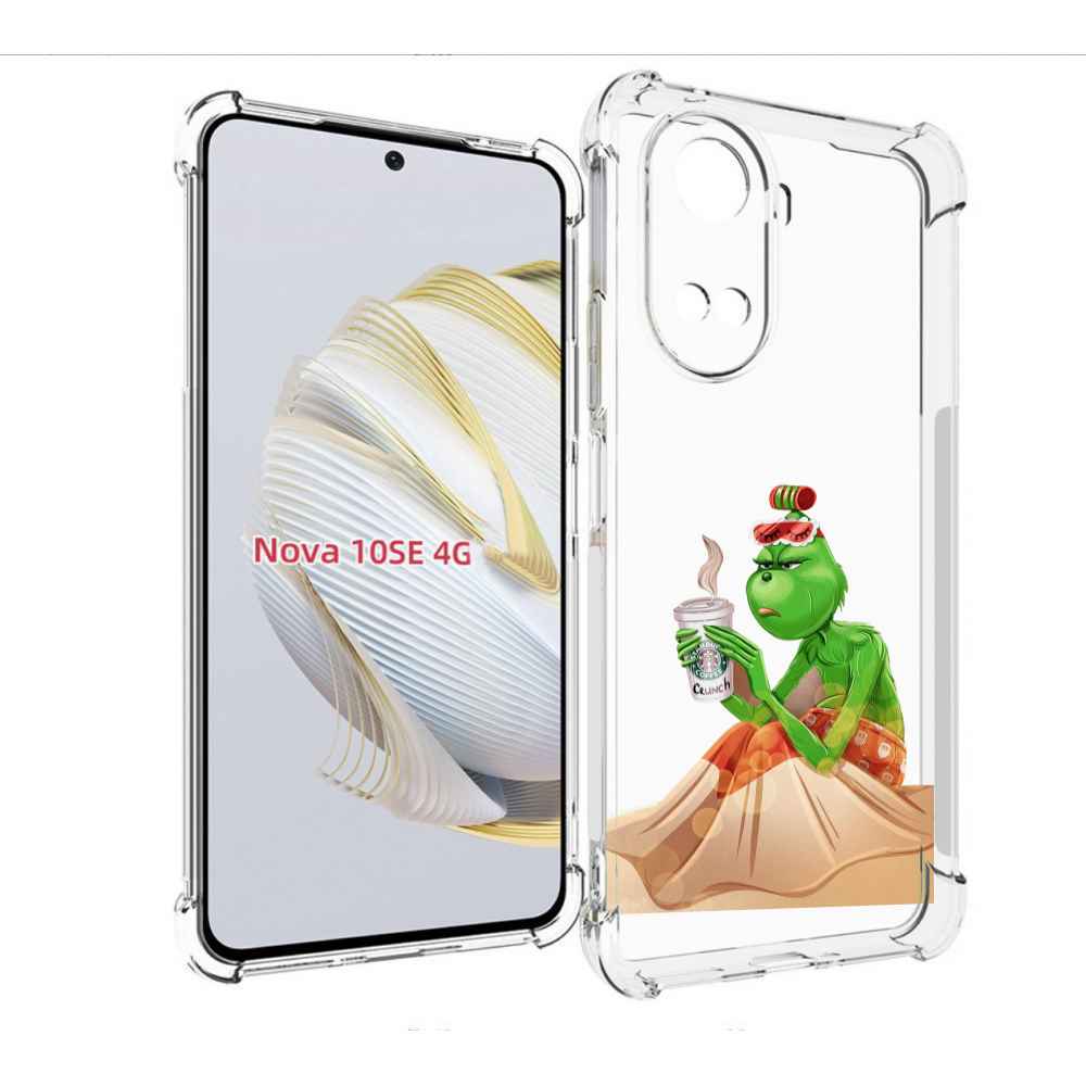 

Чехол MyPads Гринч-в-платье для Huawei Nova 10 SE, Прозрачный, Tocco