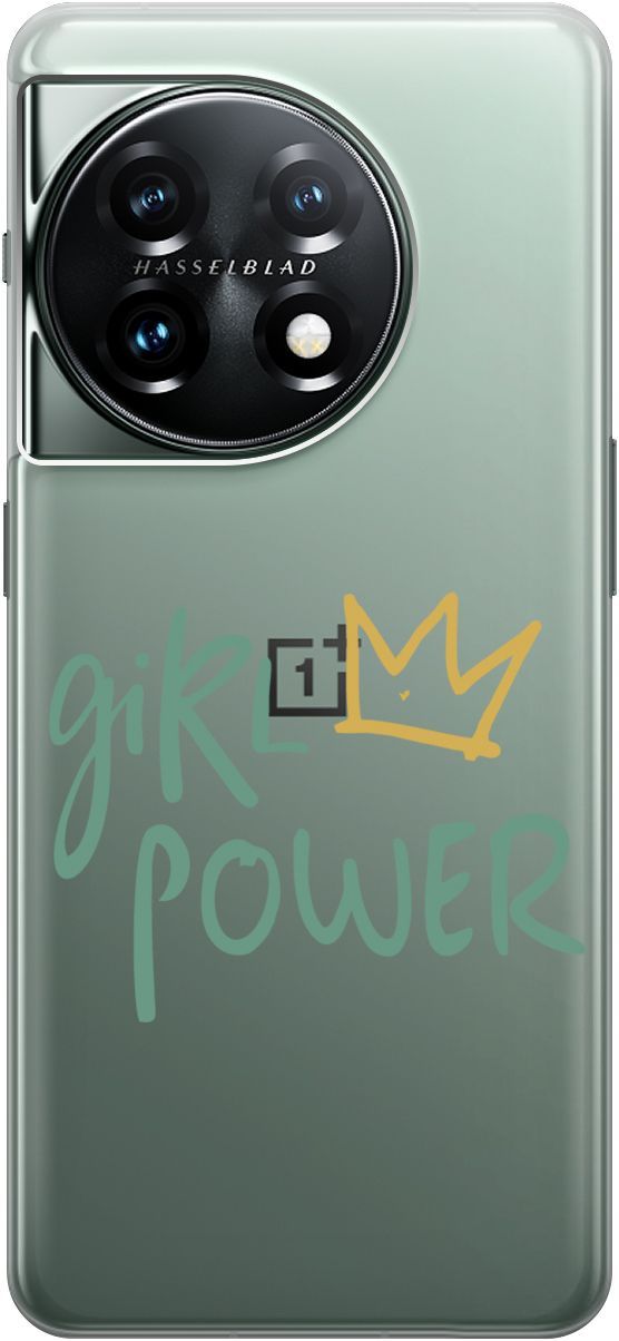 

Силиконовый чехол на OnePlus 11 с 3D принтом "Girl Power!" прозрачный, Прозрачный;зеленый, 159476