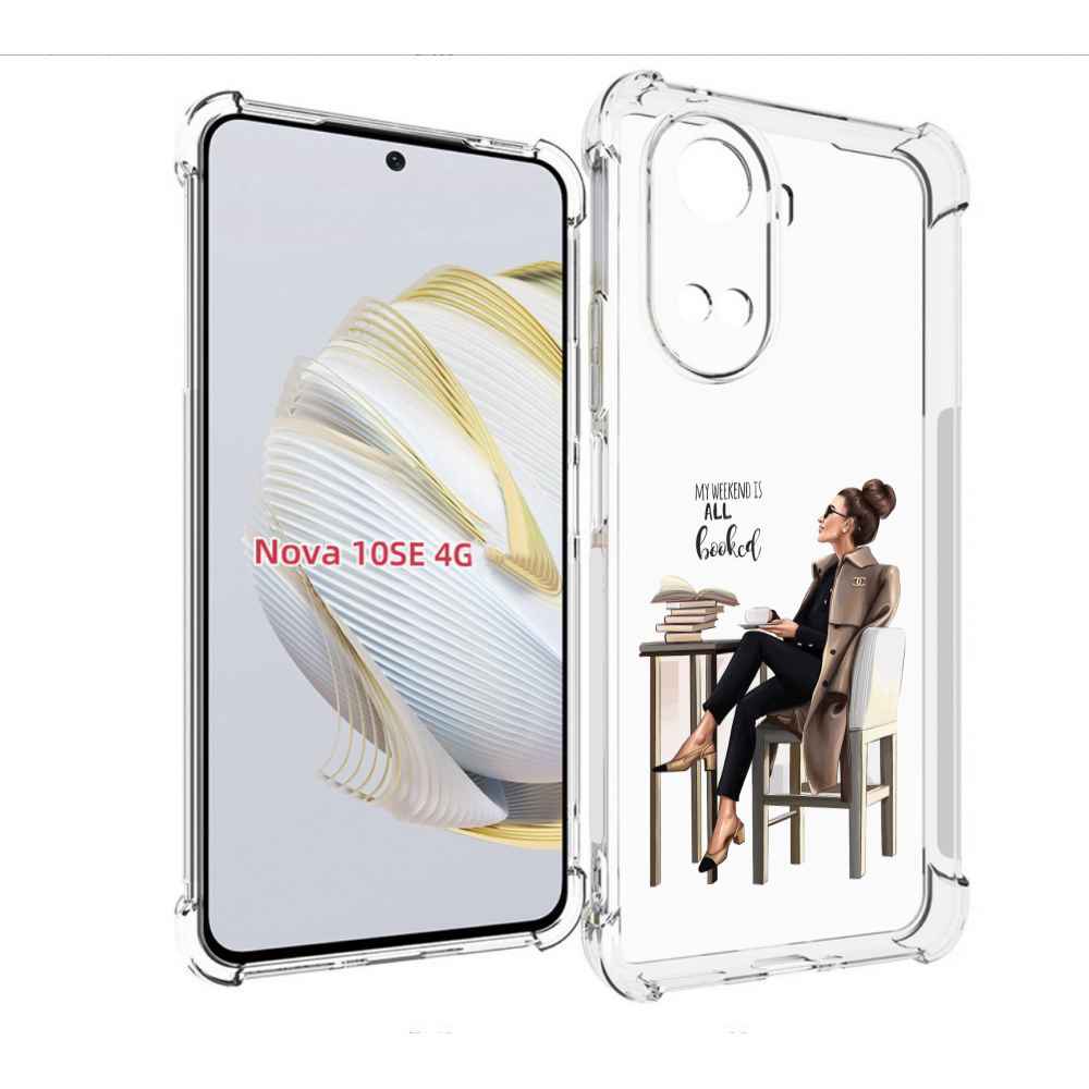 

Чехол MyPads Девушка-в-кофейне для Huawei Nova 10 SE, Прозрачный, Tocco