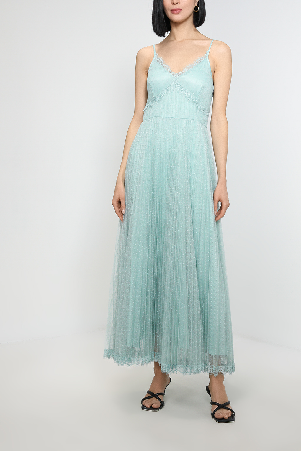 

Платье женское TWINSET 231TP2440 зеленое 42, Зеленый, 231TP2440