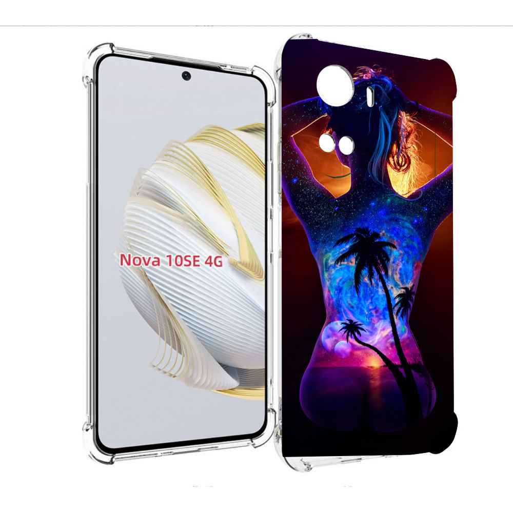 

Чехол MyPads Девушка-и-пальмы женский для Huawei Nova 10 SE, Прозрачный, Tocco