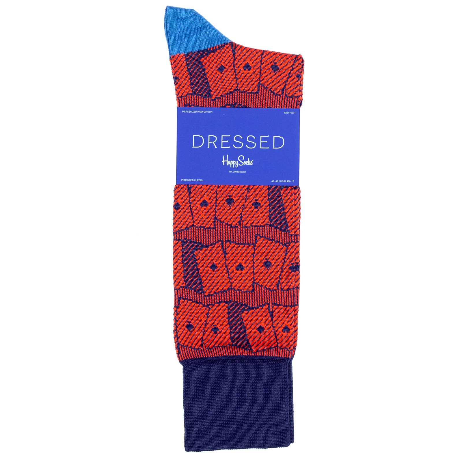 фото Носки мужские happy socks dressed_socks_cards красные 39-42
