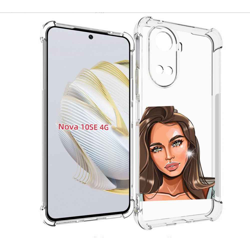 

Чехол MyPads Девушка-с-зелеными-глазами для Huawei Nova 10 SE, Прозрачный, Tocco