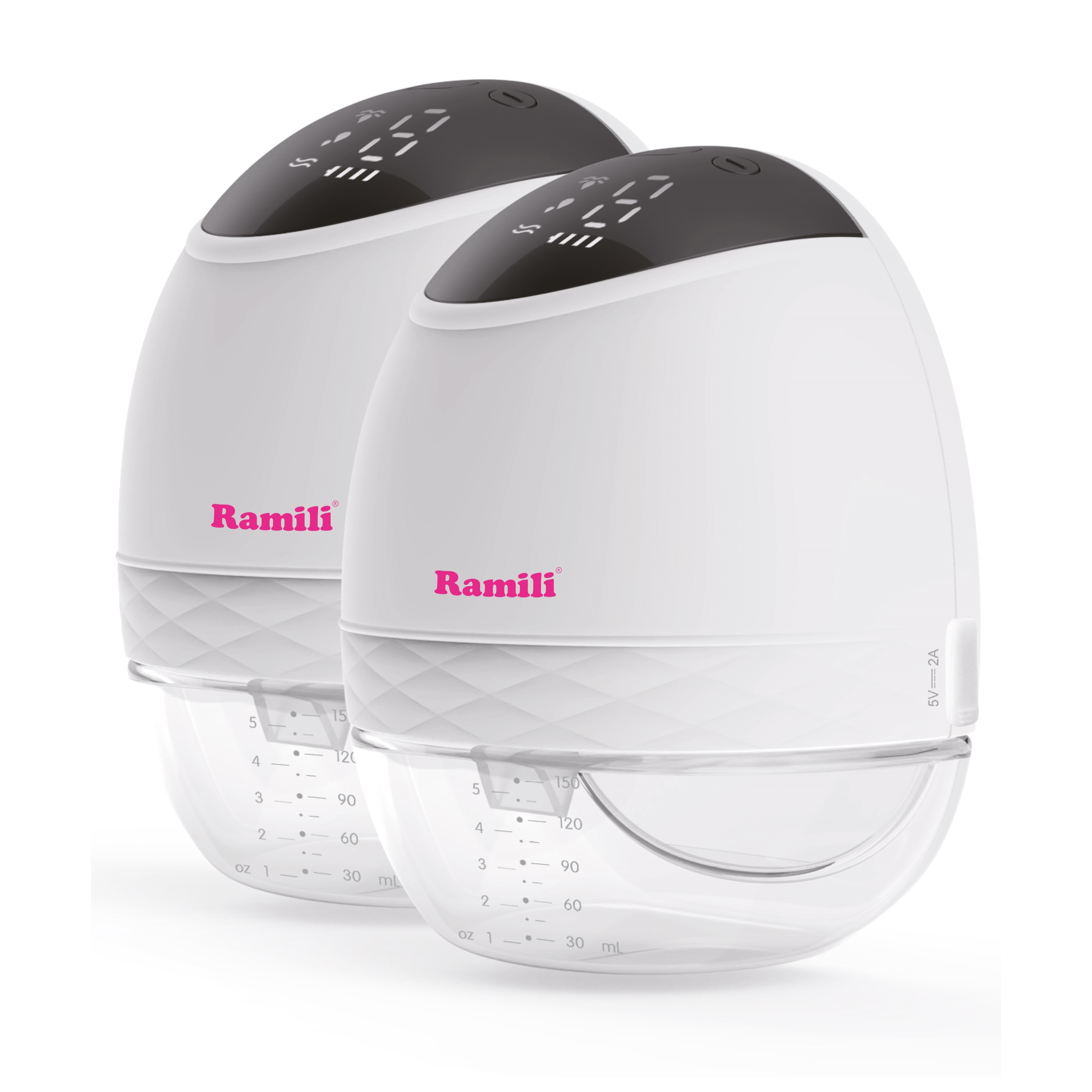 Двойной двухфазный электрический молокоотсос Ramili SE500X2 ramili двойной молокоотсос se450 с дополнительной противоколиковой бутылочкой 240 мл 2 шт