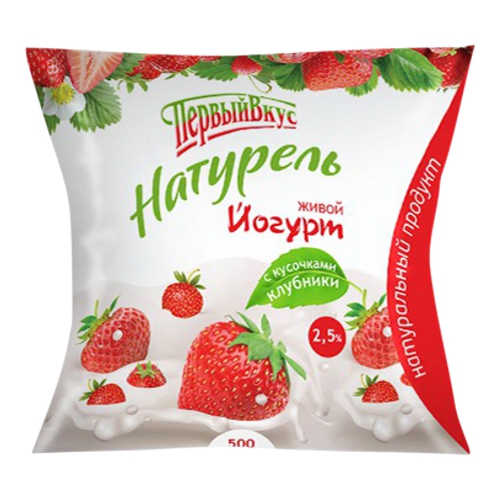 

Йогурт питьевой Первый вкус клубника 2,5% БЗМЖ 500 г