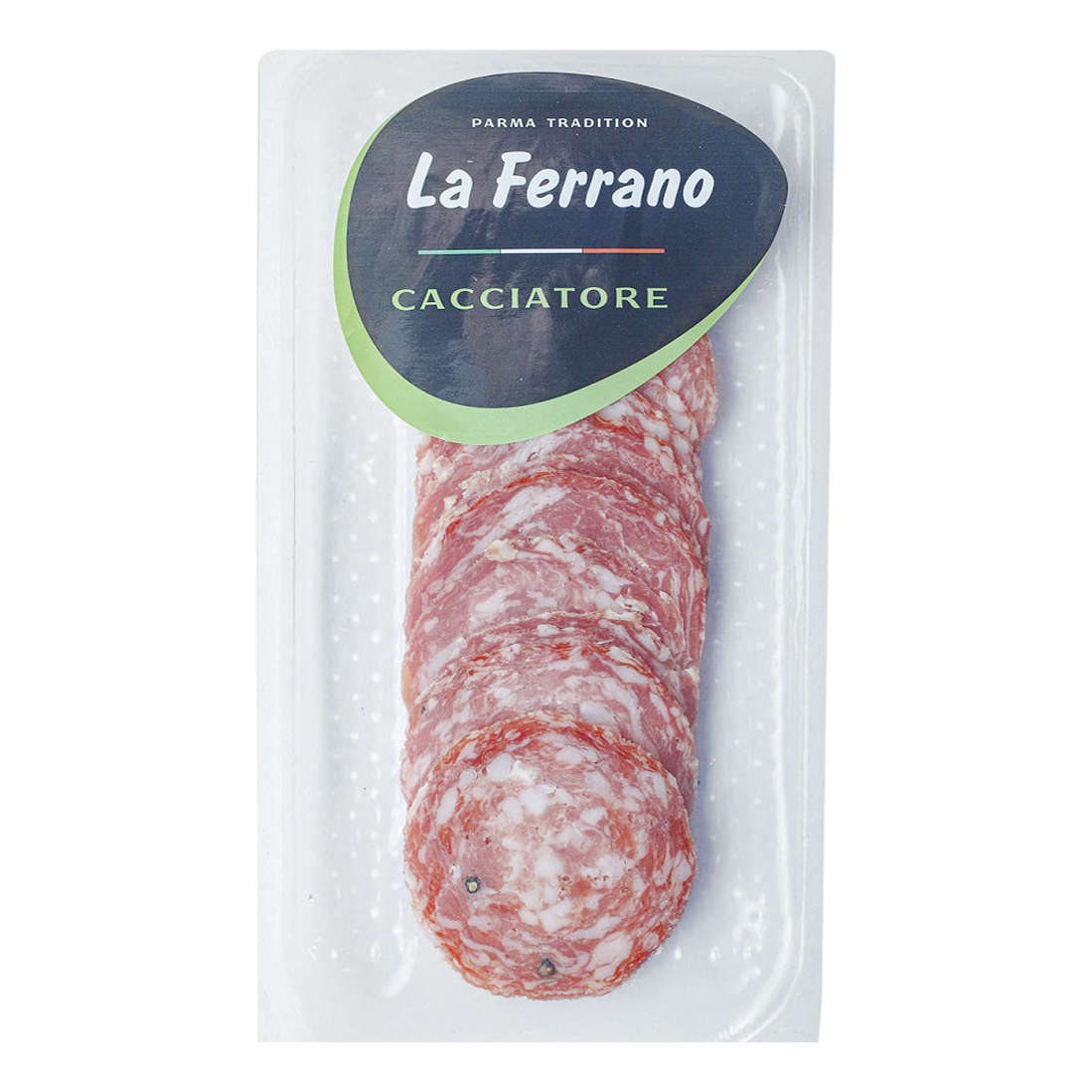 

Колбаса сыровяленая La Ferrano Каччиаторе нарезанная 70 г