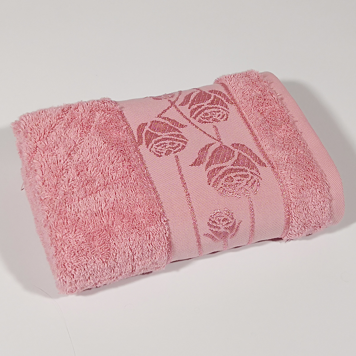 фото Полотенце из бамбука турецкое pupilla rose 50x90 - розовый