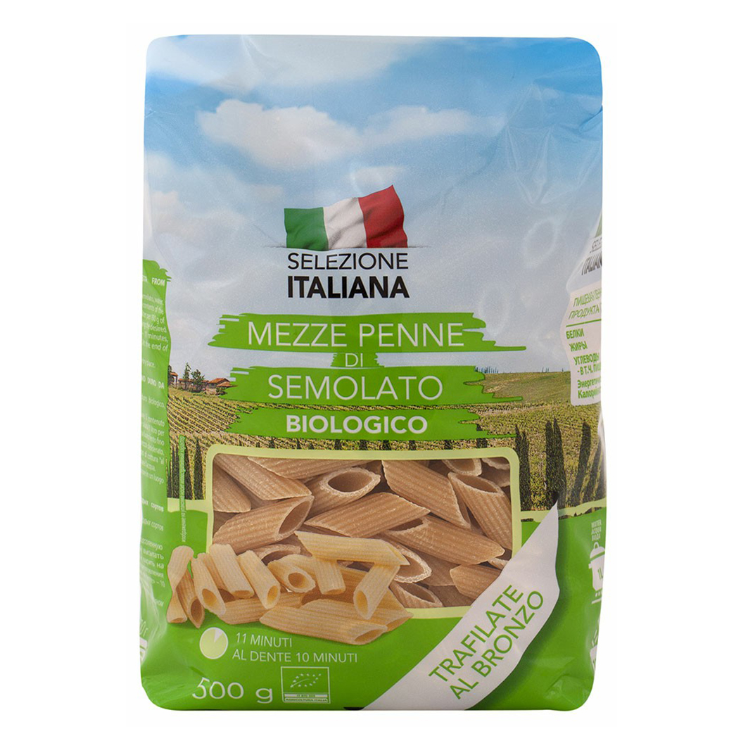 

Макаронные изделия О'кей Selezione Italiana Мецце Пенне 500 г
