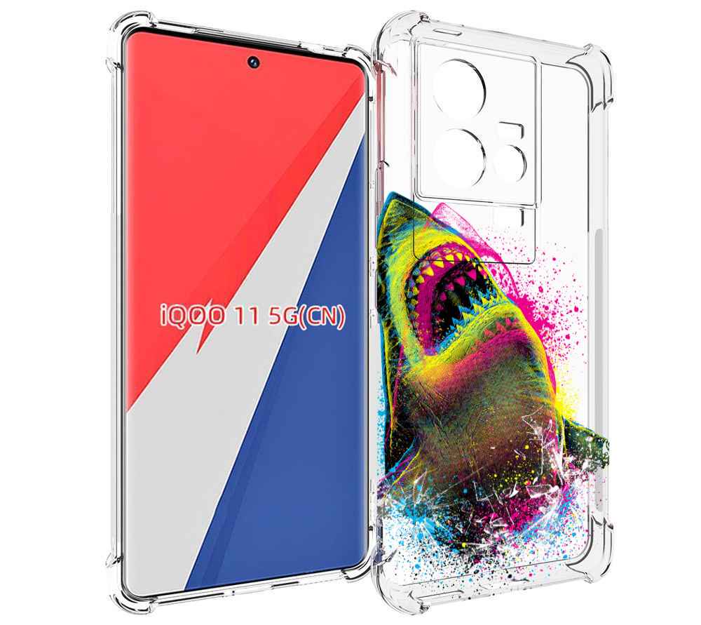 

Чехол MyPads челюсти-2 для Vivo iQOO 11, Прозрачный, Tocco