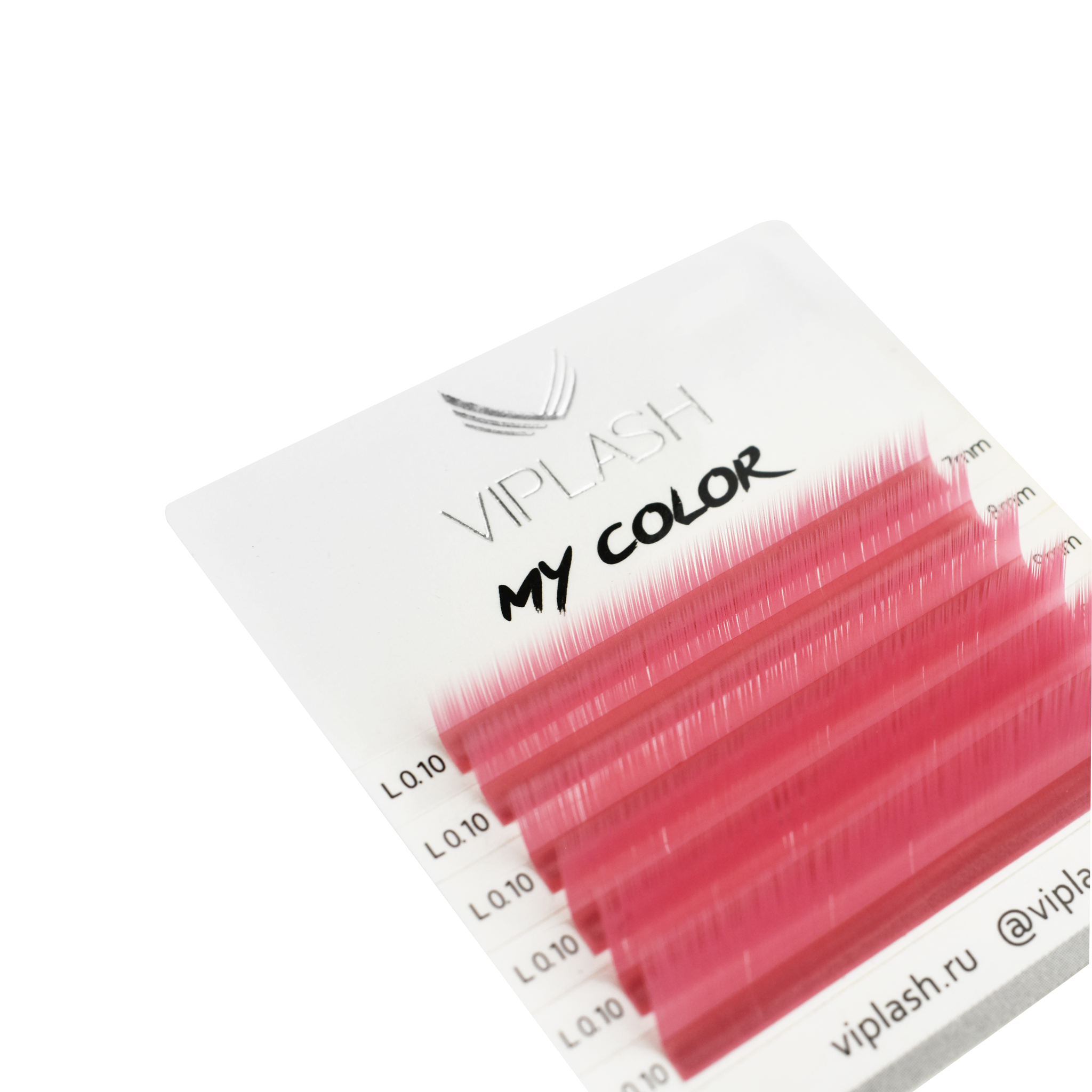 

Ресницы розовые My color MINI L 0.07 микс 7-12 мм 6 линий