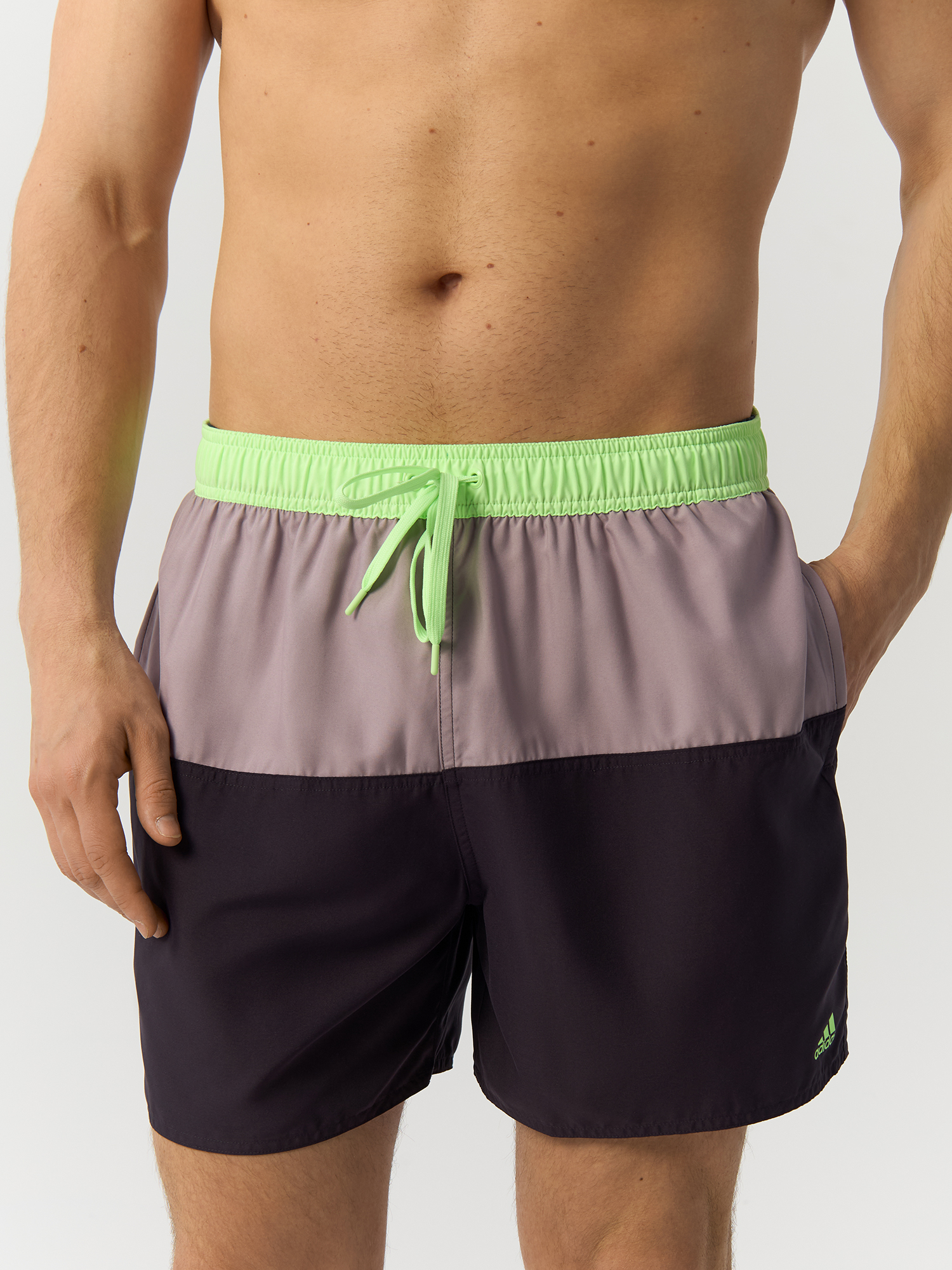 Повседневные шорты Adidas для мужчин, плавательные, IR6226, размер 2XL, бело-серые-AF4N