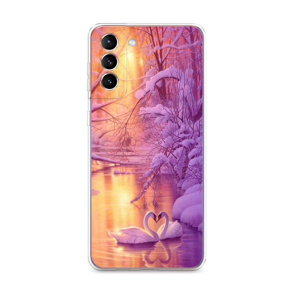 

Чехол на Samsung Galaxy S21 Plus "Зима 1", Фиолетовый;желтый, 2102150-2