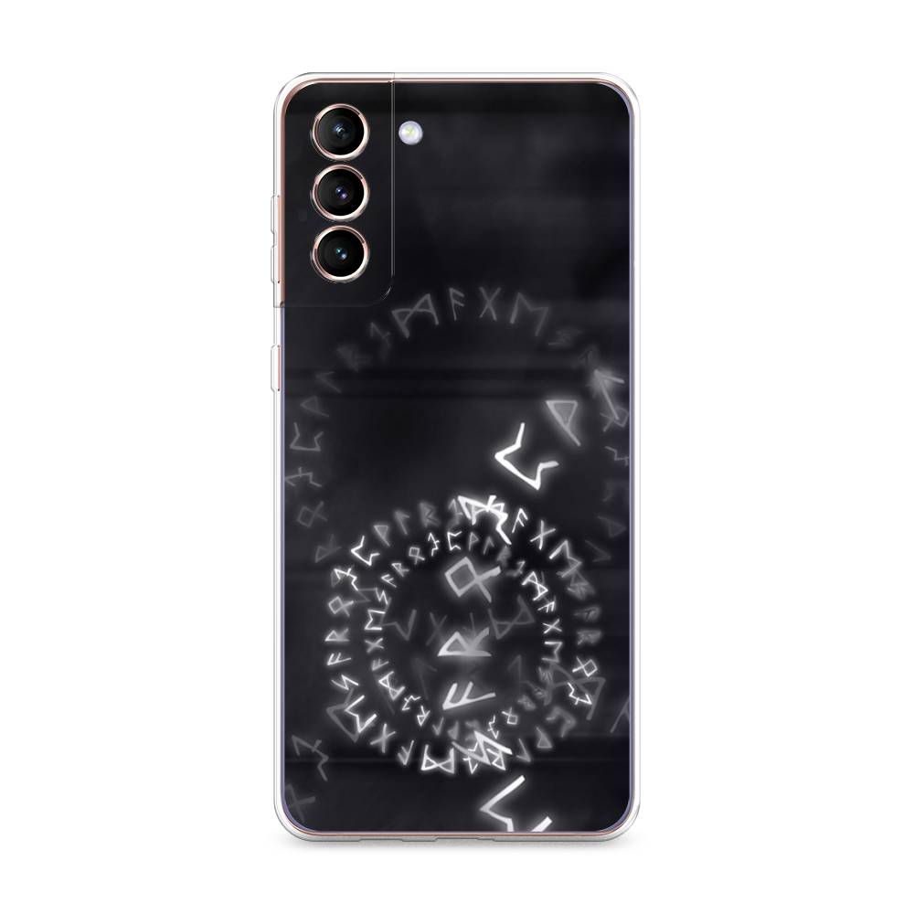 

Чехол на Samsung Galaxy S21 Plus Руны, Серый;черный, 2102150-3