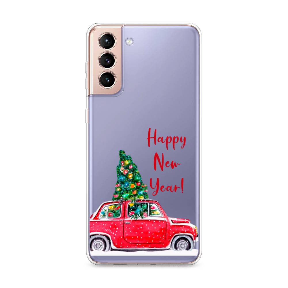 

Чехол на Samsung Galaxy S21 Plus "Happy New Year", Красный;зеленый, 2102150-5