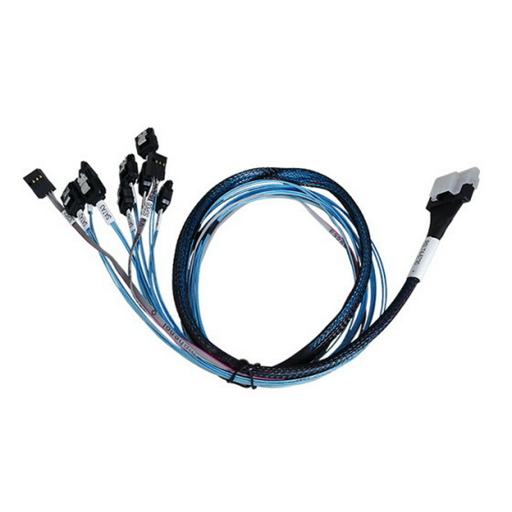 

Кабель Areca 26II-IC5407-7500-SB Slimline SASx8 (SFF8654) -to- 8 SATA + SideBand, 75CM