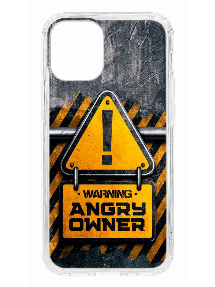 фото Чехол для appe iphone 12 mini kruche print angry owner кruче