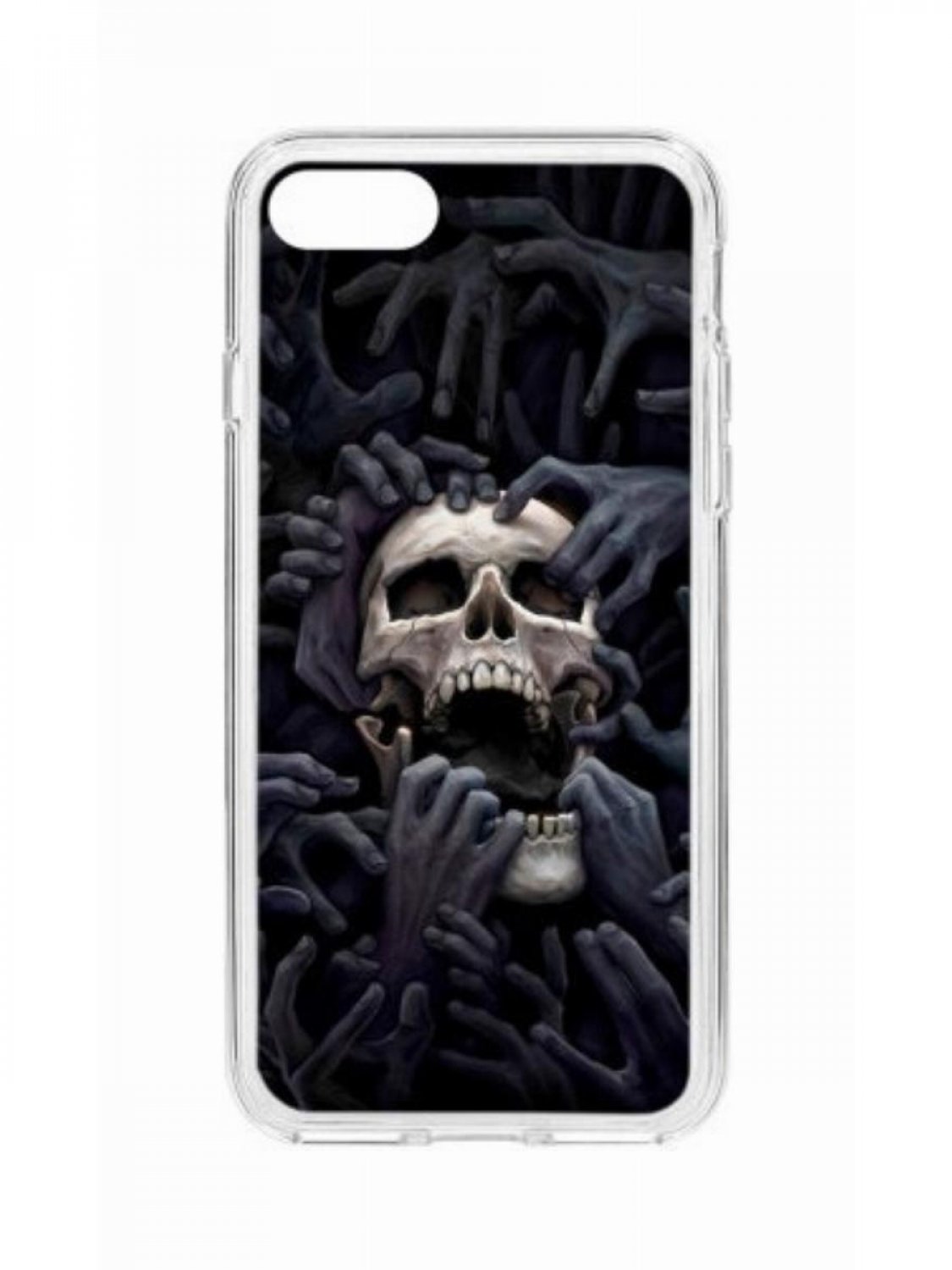 фото Чехол для appe iphone 7 kruche print skull hands кruче