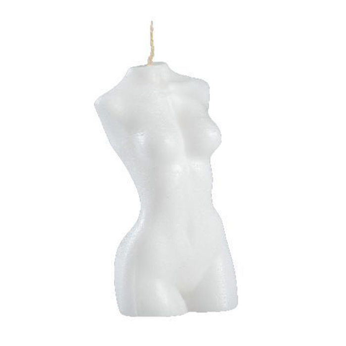 фото Фигурная свеча лас играс женское тело молочная 9 см