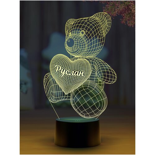 

Ночник Amstek "Мишка именной Руслан"