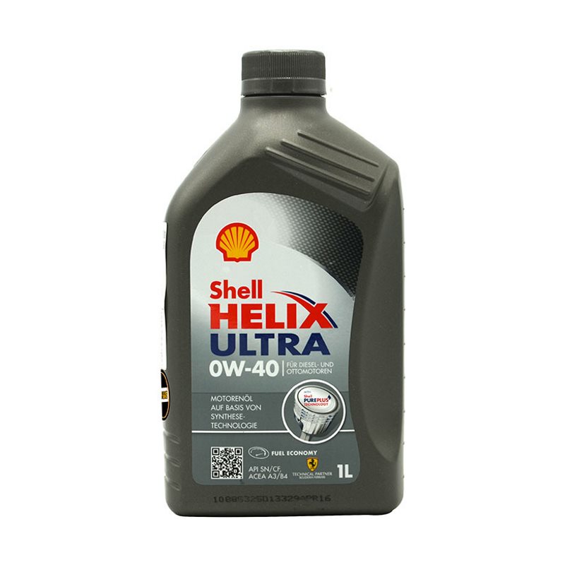 Моторное масло Shell Shell 0W40 helix ultra api sn+ acea a3/b3/b4 1л