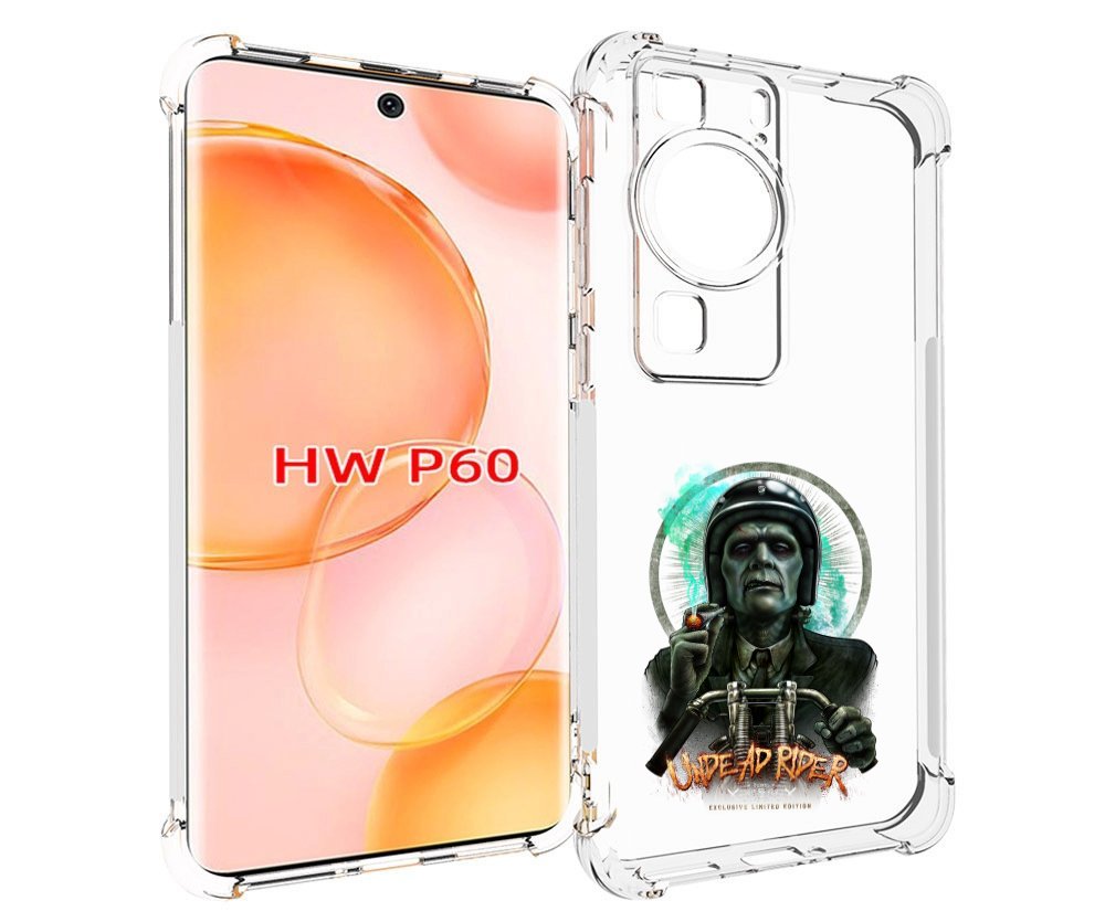 

Чехол MyPads зеленый мужчина с сигаретой на мотоцикле для Huawei P60, Tocco