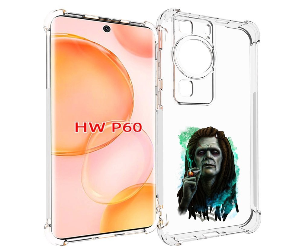 

Чехол MyPads зеленый мужчина с сигаретой для Huawei P60, Tocco