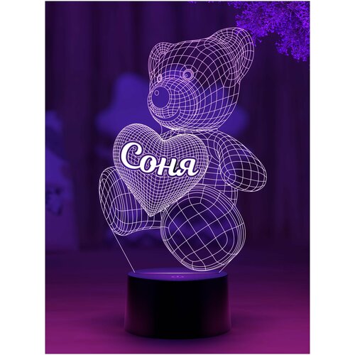 

Ночник Amstek "Мишка именной Соня"