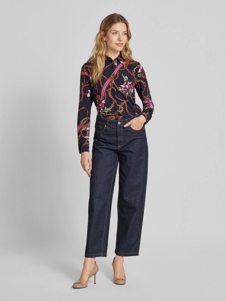 

Блуза женская Ralph Lauren 200940189 синяя XS, Синий, 200940189
