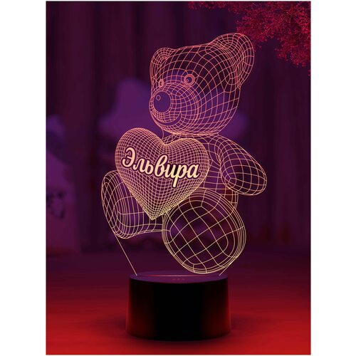 

Ночник Amstek "Мишка именной Эльвира"