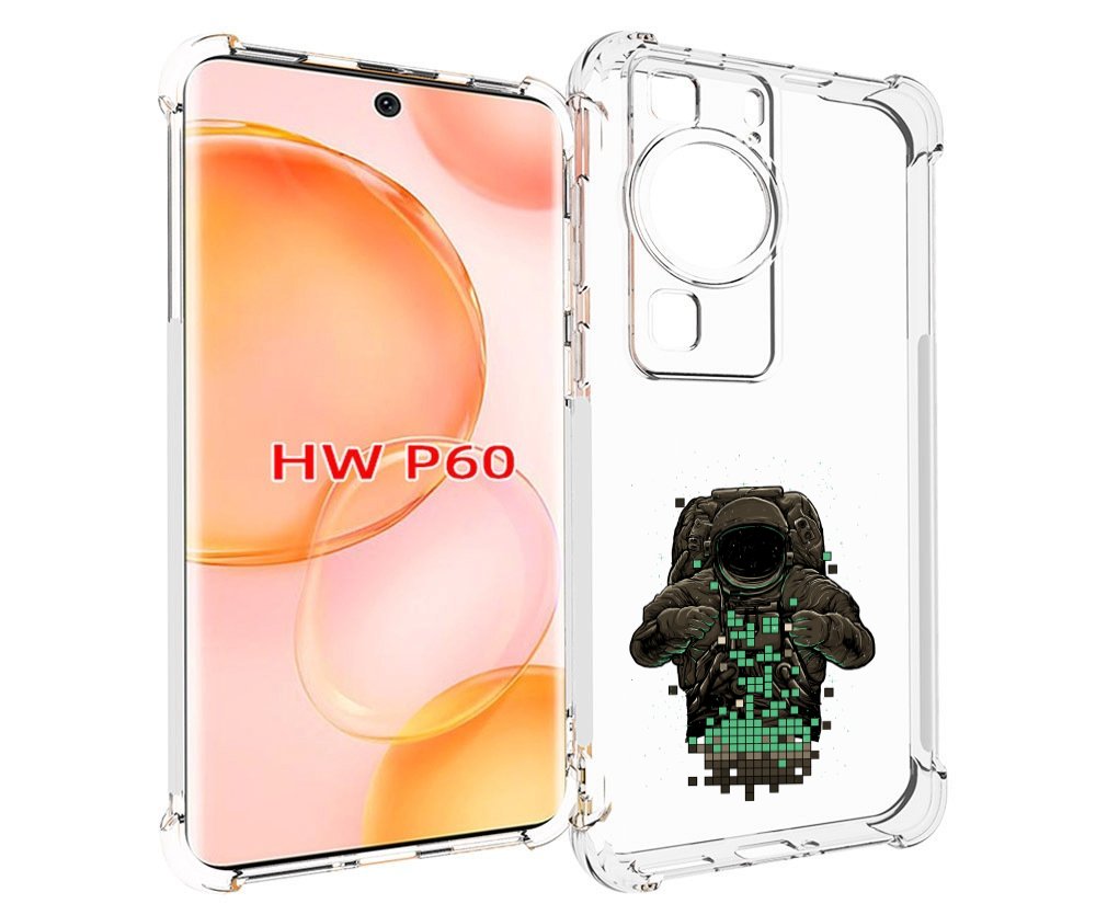 

Чехол MyPads космонавт с пикселями для Huawei P60, Tocco