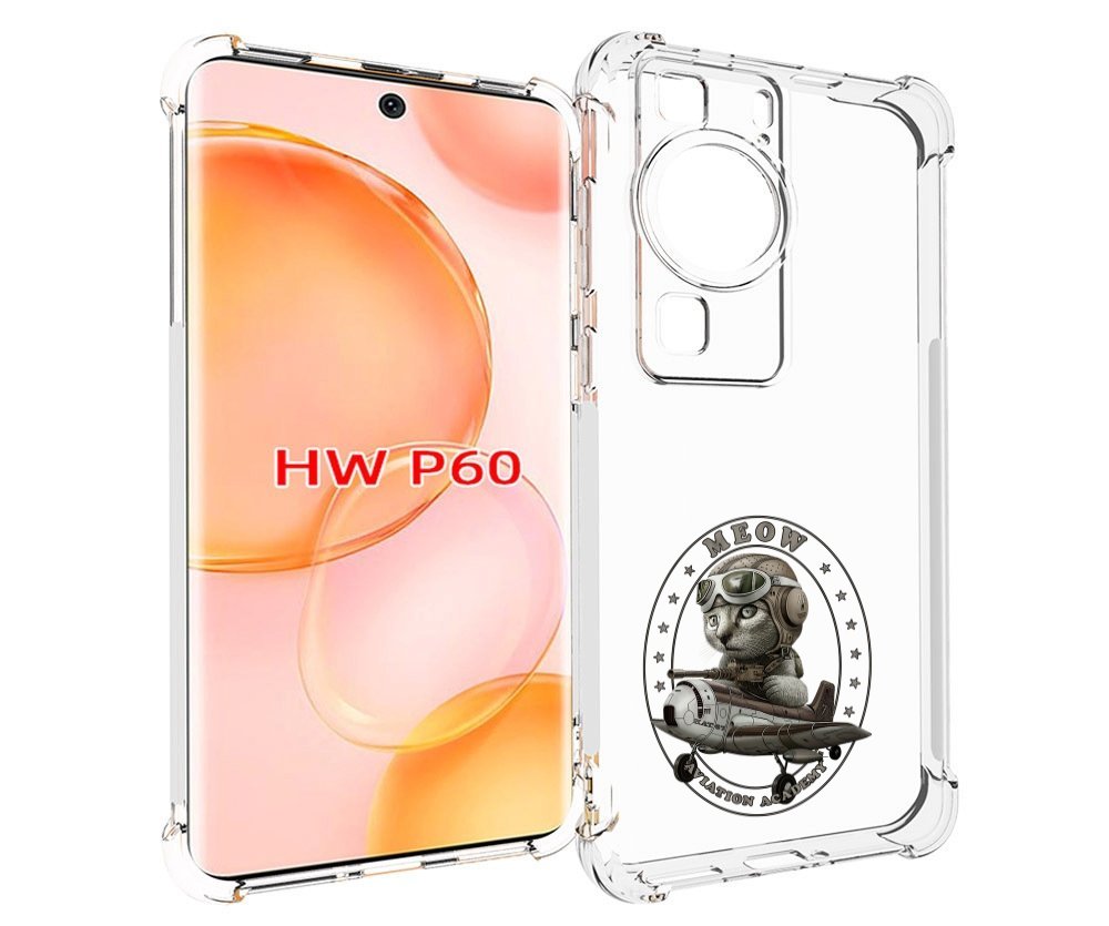 

Чехол MyPads кот в самолете для Huawei P60, Tocco