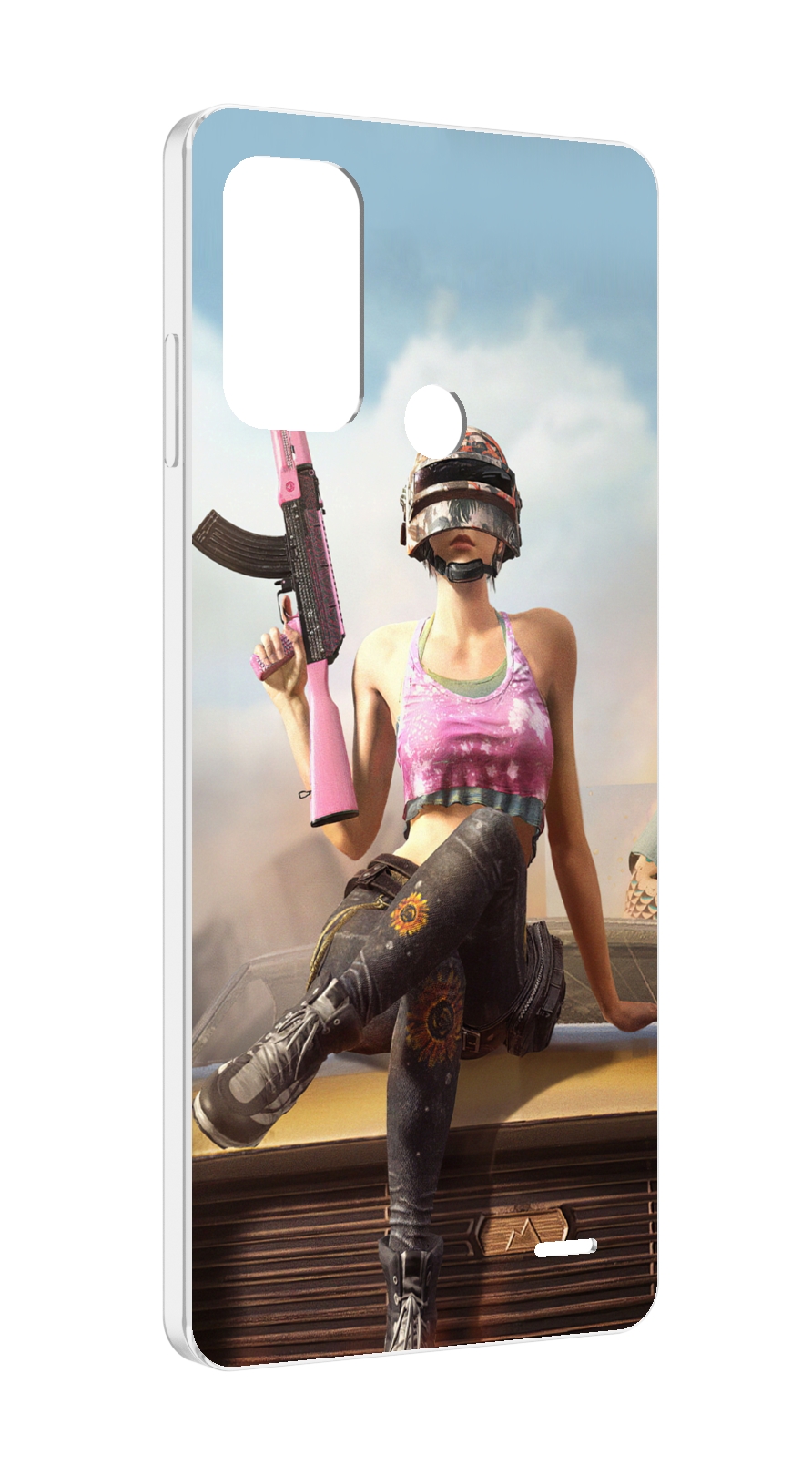 

Чехол MyPads девушка из PUBG для ZTE Blade A52, Прозрачный, Tocco