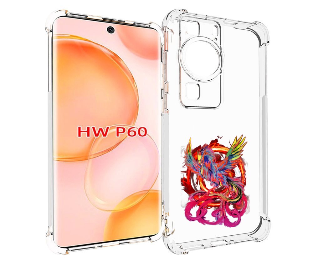 

Чехол MyPads красочный феникс для Huawei P60, Tocco