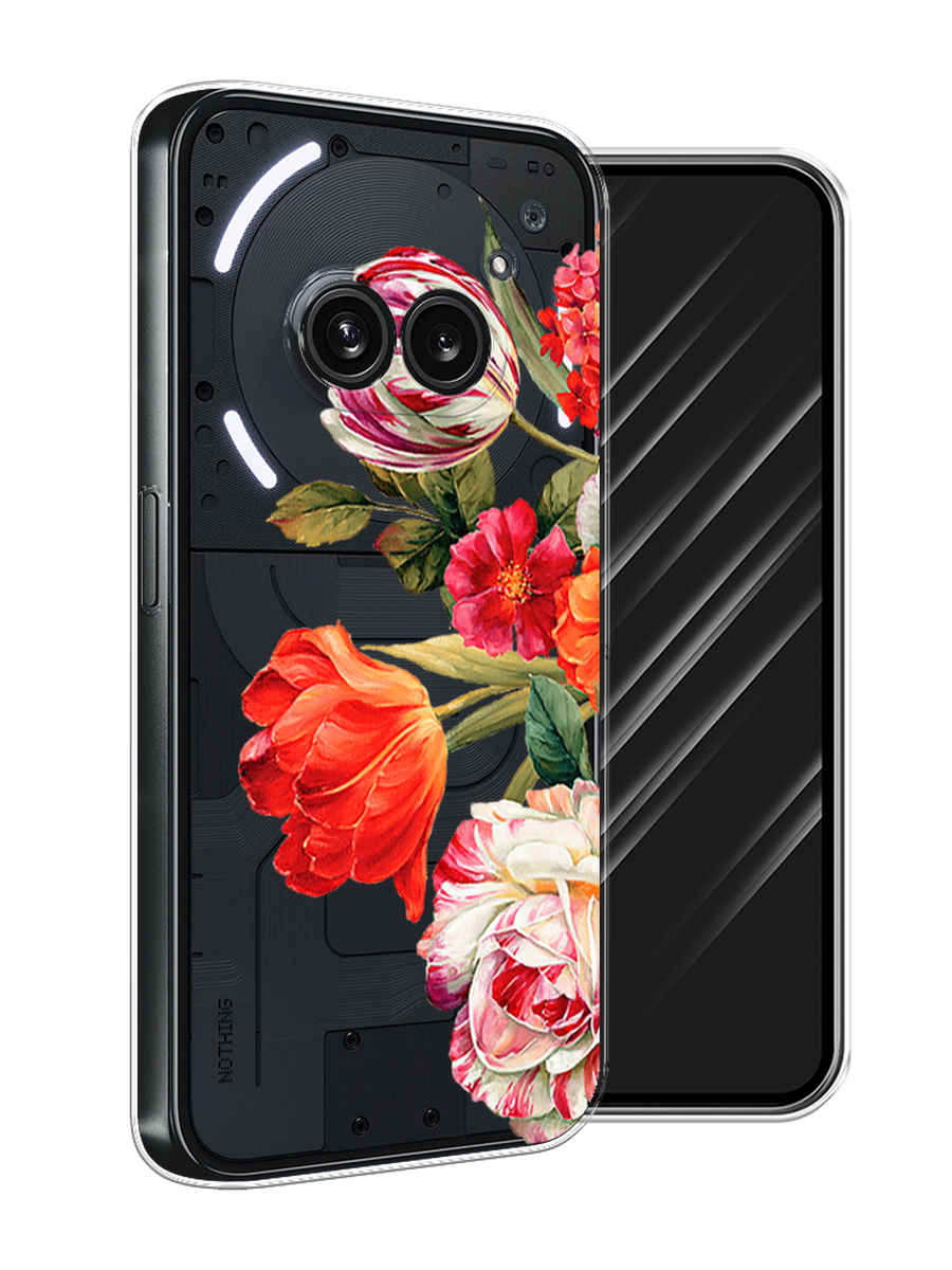 

Чехол Awog на Nothing Phone 2a "Весенний букет", Красный;розовый;зеленый, 3300350-1