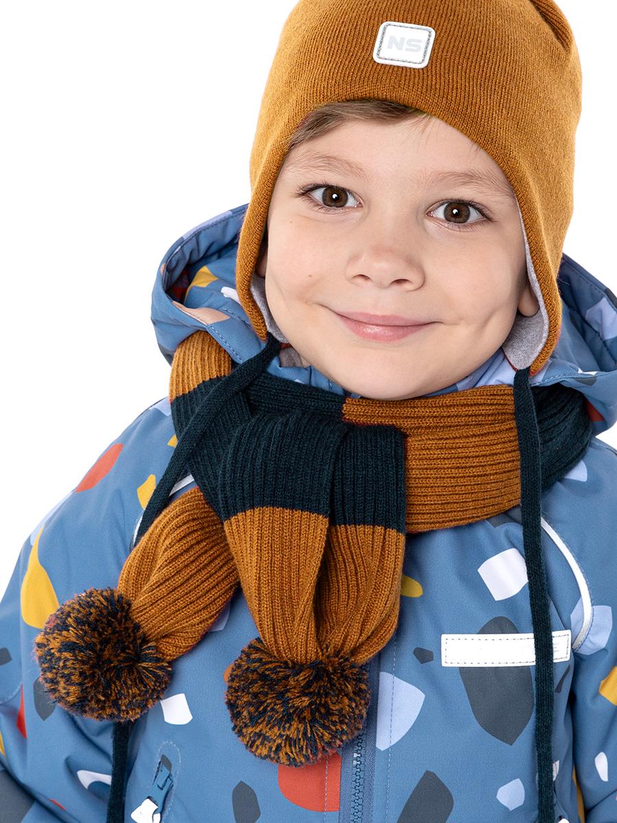 

Шарф детский NIKASTYLE 17м10924, океан, onesize, Коричневый, 17м10924