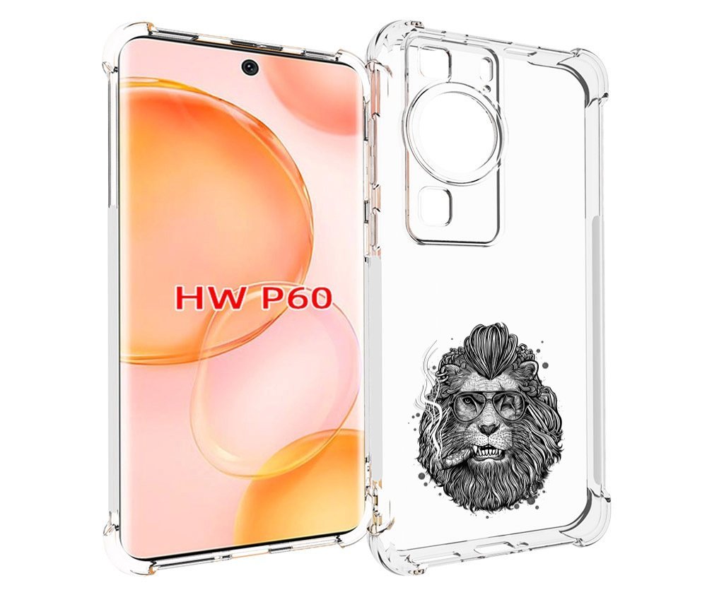 

Чехол MyPads курящий лев для Huawei P60, Tocco