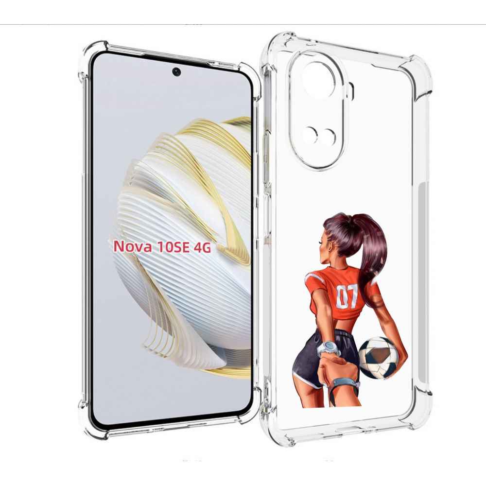 

Чехол MyPads Девушка-футболистка женский для Huawei Nova 10 SE, Прозрачный, Tocco