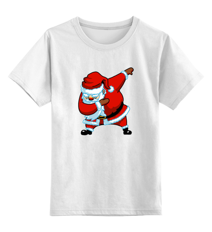 

Футболка детская Printio Dabbing santa цв. белый р. 152, Dabbing santa