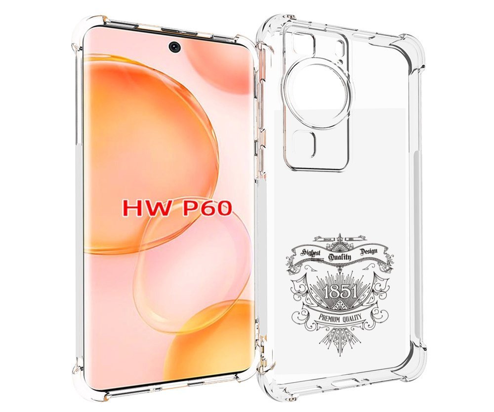 

Чехол MyPads логотип 1851 год для Huawei P60, Tocco