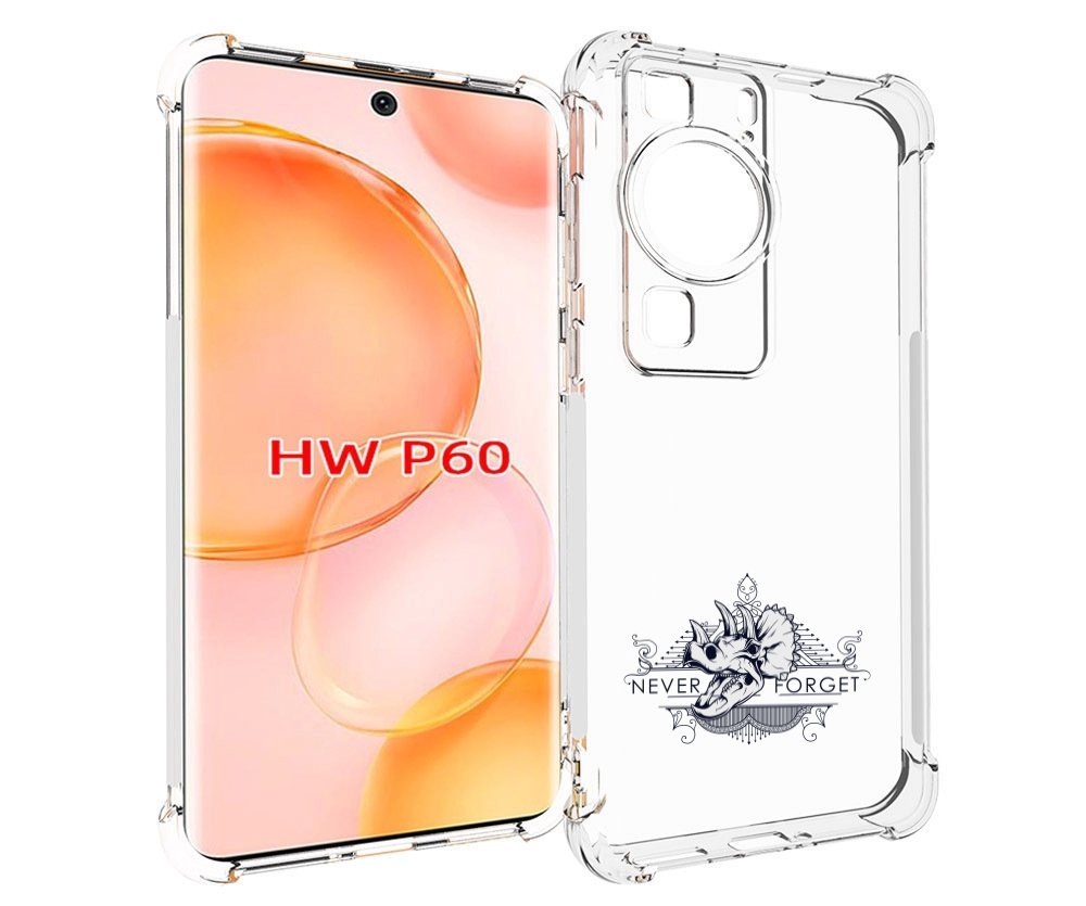 Чехол MyPads логотип носорога никогда не забуду для Huawei P60