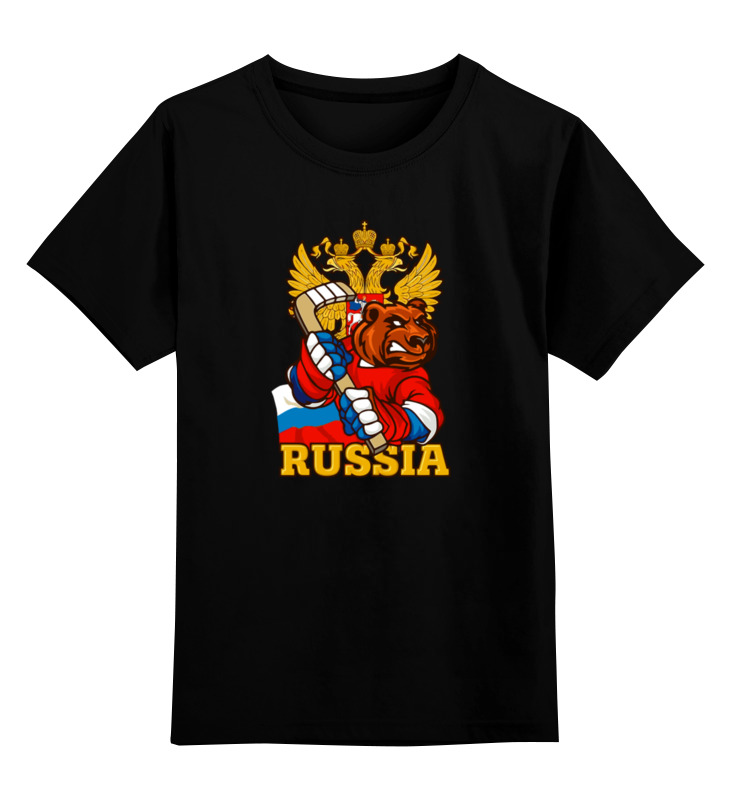 

Футболка детская Printio Россия цв. черный р. 152, Россия