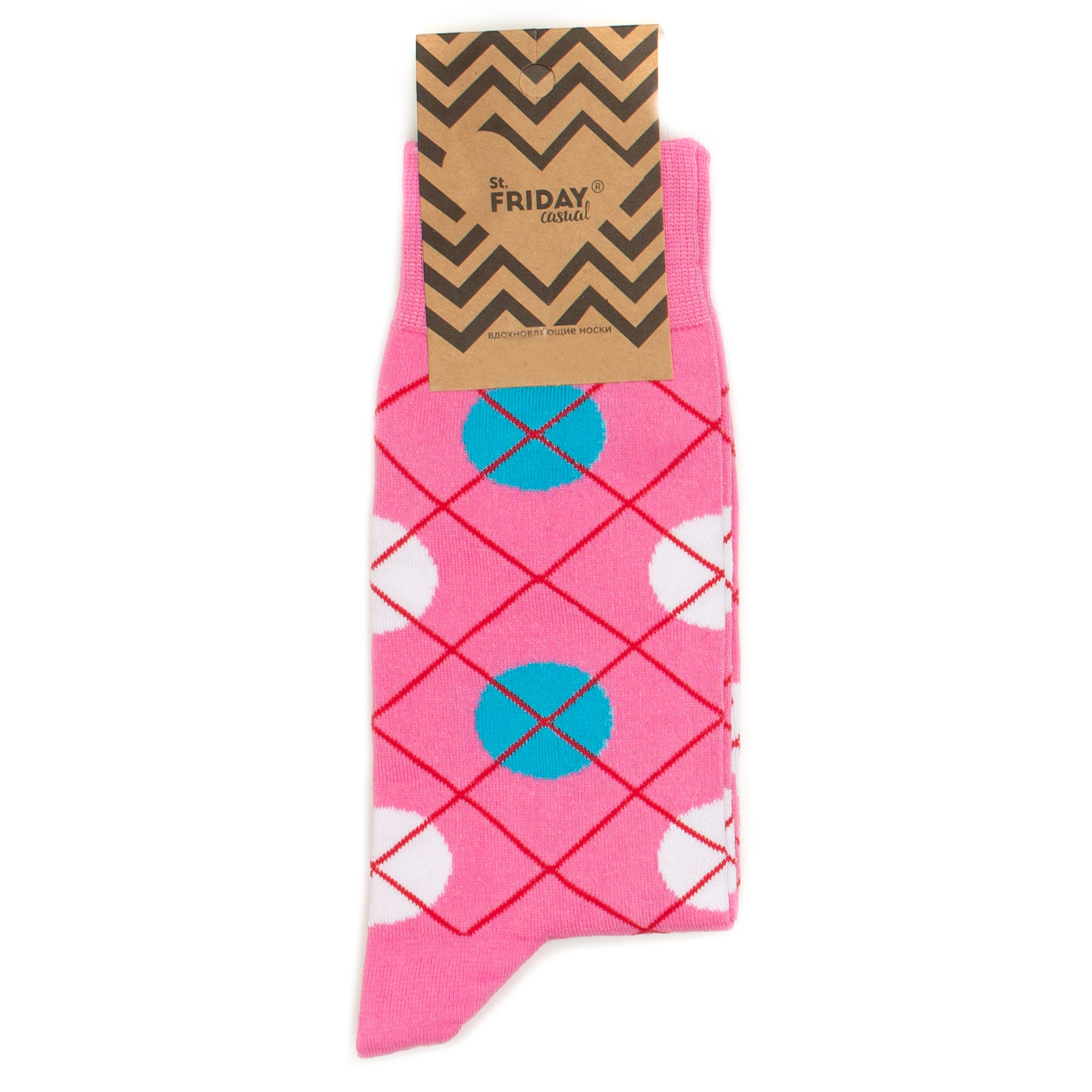 

Носки унисекс St. Friday Socks Casual_Dot розовые 38-41, Casual_Dot