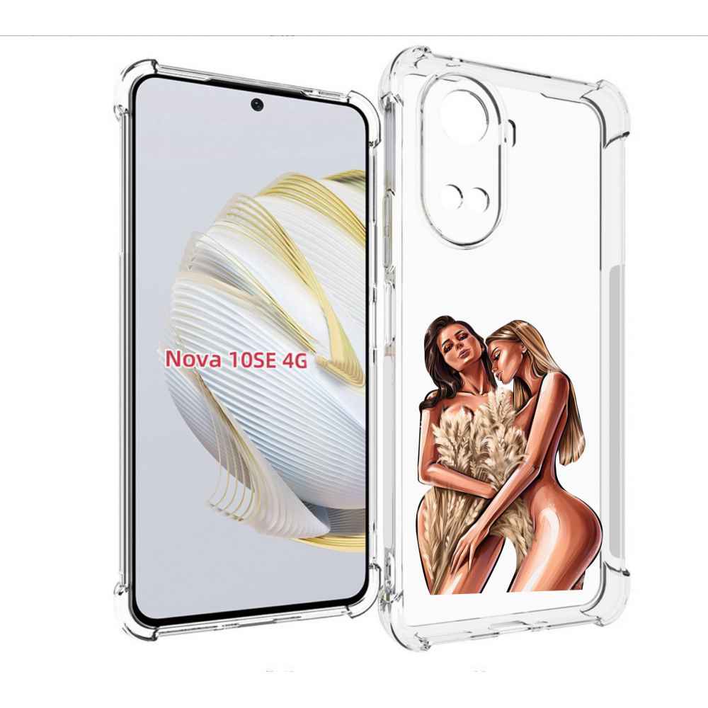 

Чехол MyPads Иллюстрированные-девушки женский для Huawei Nova 10 SE, Прозрачный, Tocco