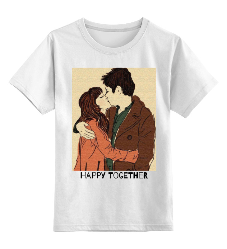 

Футболка детская Printio Happy together цв. белый р. 140, Happy together