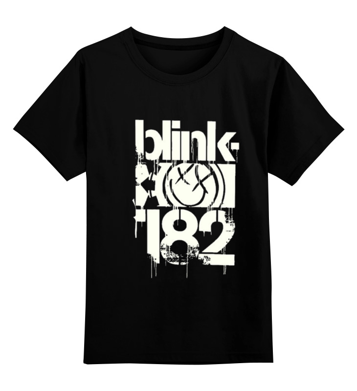 

Футболка детская Printio Blink-182 smile shirt цв. черный р. 128, Blink-182 smile shirt