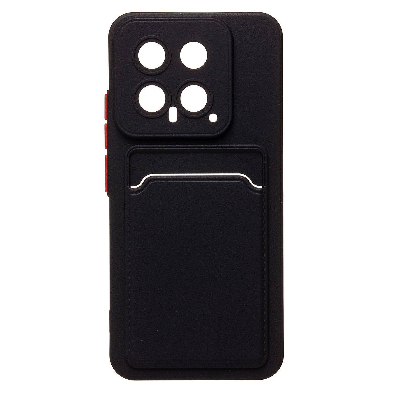 

Чехол Xiaomi 14 (23127PN0CG) силиконовый с картхолдером 9 <черный>