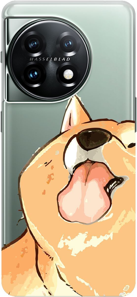 

Силиконовый чехол на OnePlus 11 с 3D принтом "Shiba" прозрачный, Прозрачный;бежевый, 159477