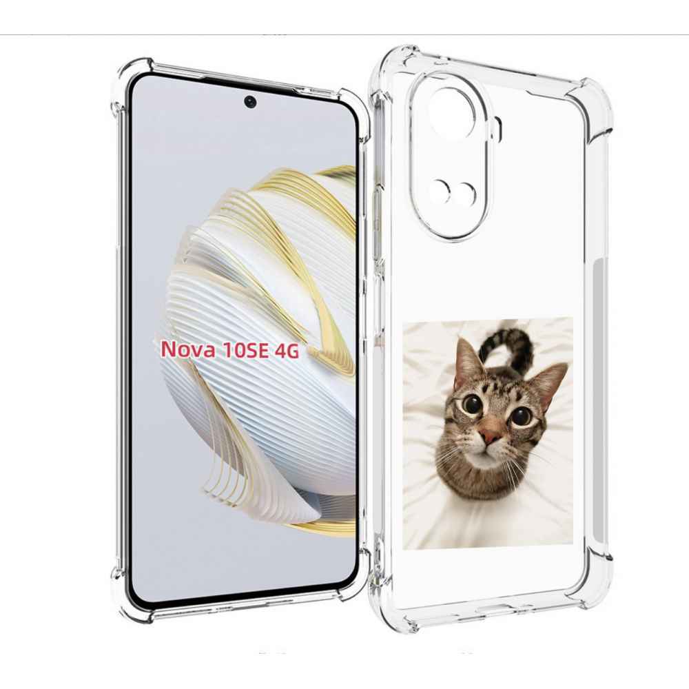 

Чехол MyPads Котик для Huawei Nova 10 SE, Прозрачный, Tocco