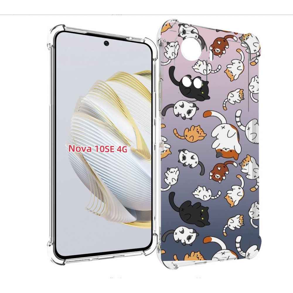 Чехол MyPads Котики-летают для Huawei Nova 10 SE