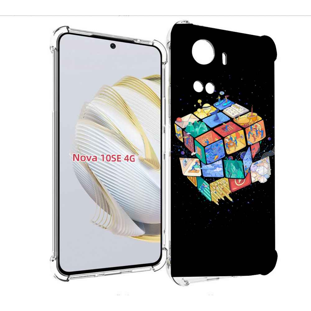 

Чехол MyPads Кубик-Рубика для Huawei Nova 10 SE, Прозрачный, Tocco